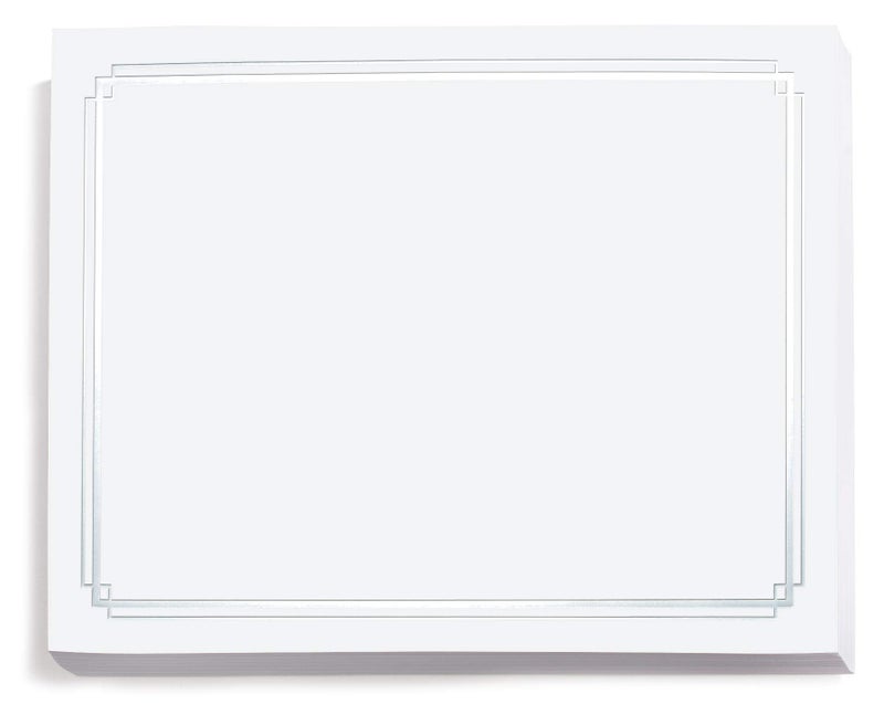 PaperDirect Foil Elegance Specialty Certificates, 50 Sheets of 38lb White Paper, 8Â½" x 11", Double Pearl Foil Border, Perfect for Awards, Students, Employees, Volunteers, Course Completion, Diplomas - Image 1